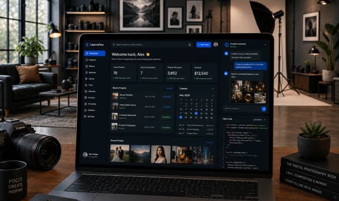 Vibe Coding Photography platform deliverables for USA studio teams