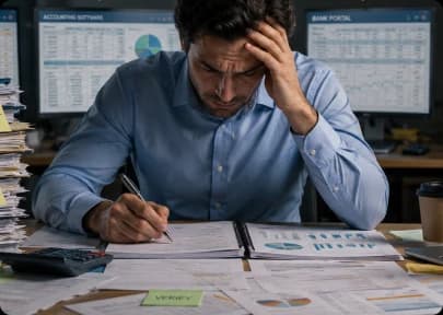 Manual fiscal tracking across siloed accounting systems