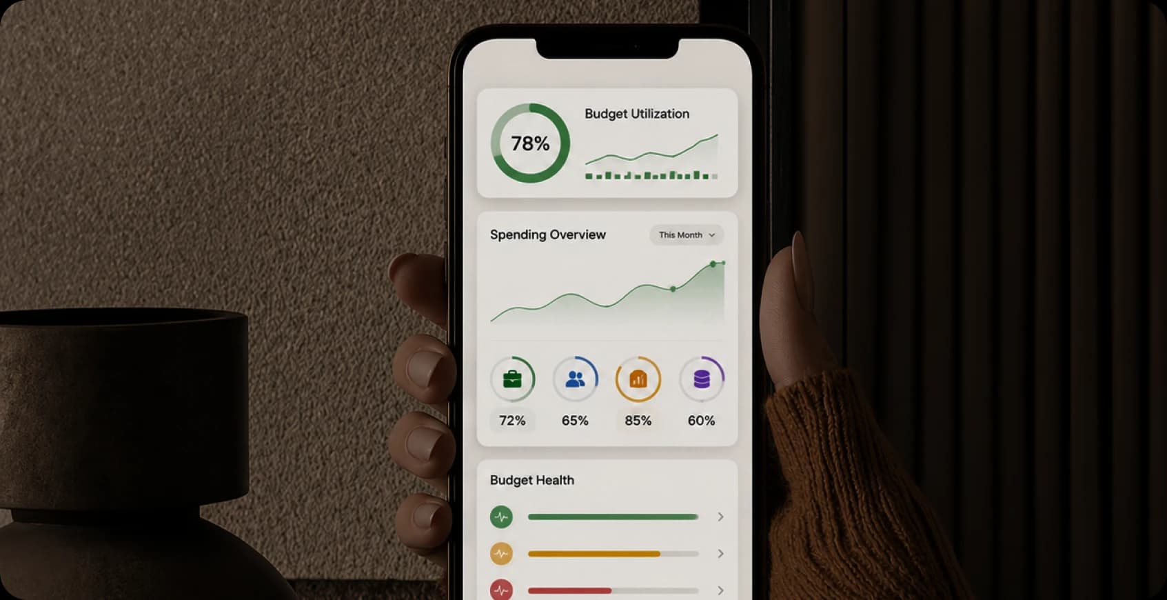 Agentic AI monitoring budget utilization across departments