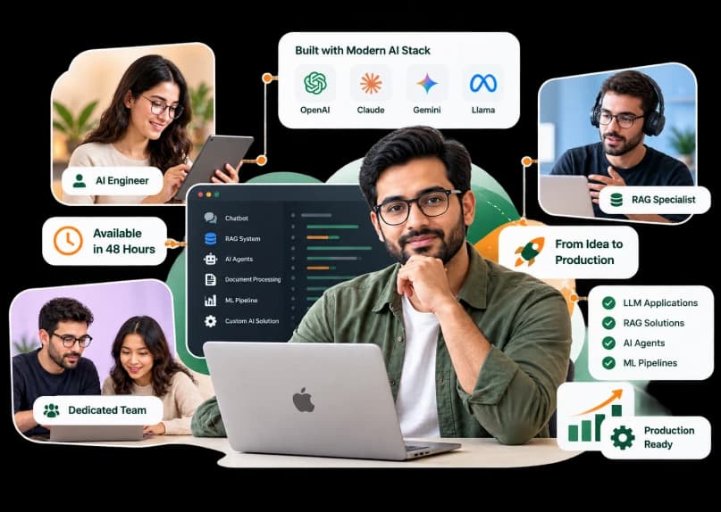 Hire Expert AI Engineers to Build LLM, RAG & AI Agent Solutions