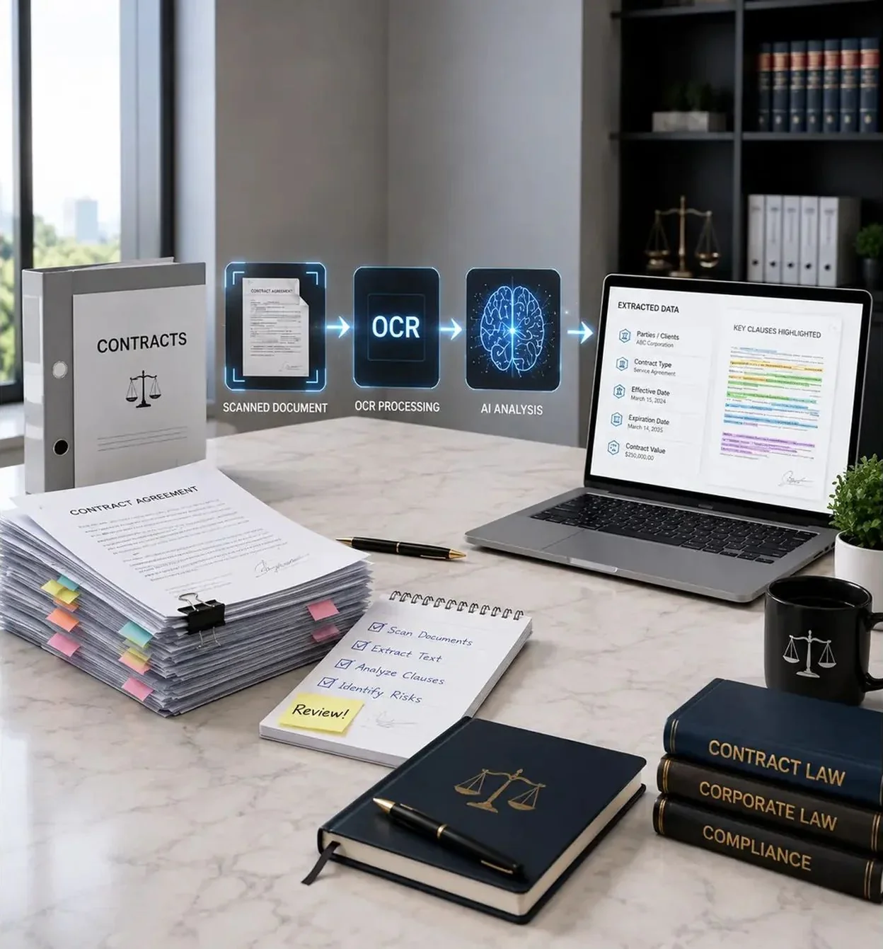 Automating Legal Operations: Secure Clause Extraction with OCR & AI
