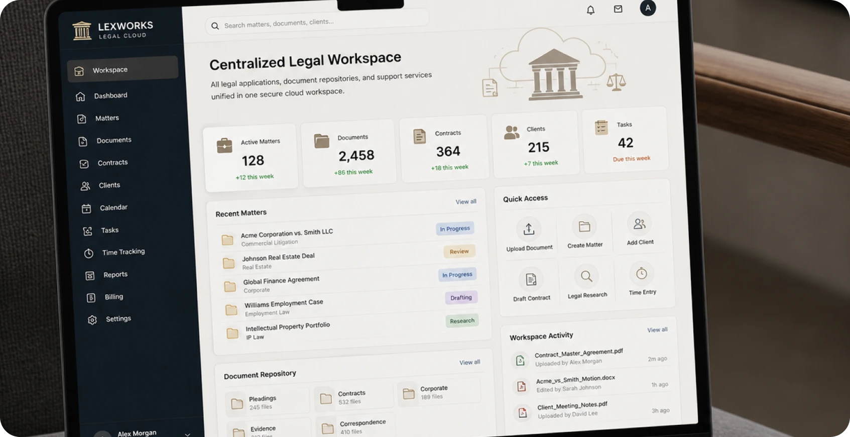 Centralized Legal Workspace Setup