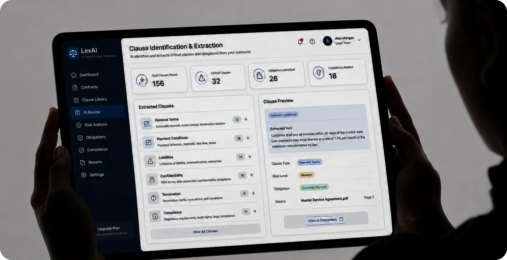 Clause Identification & Extraction