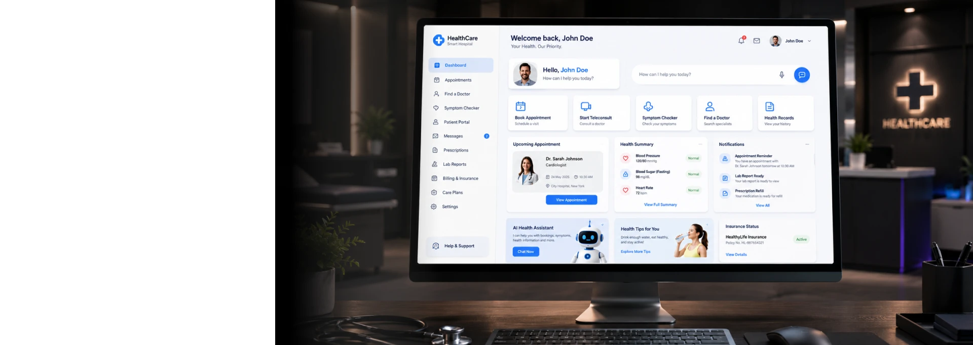 AI Digital Front Door Platform for Healthcare
