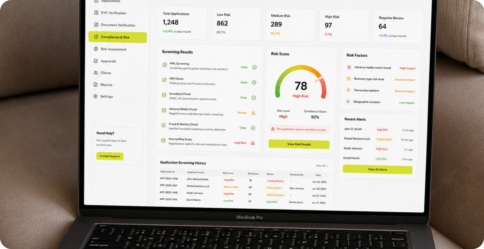Compliance and Risk Screening