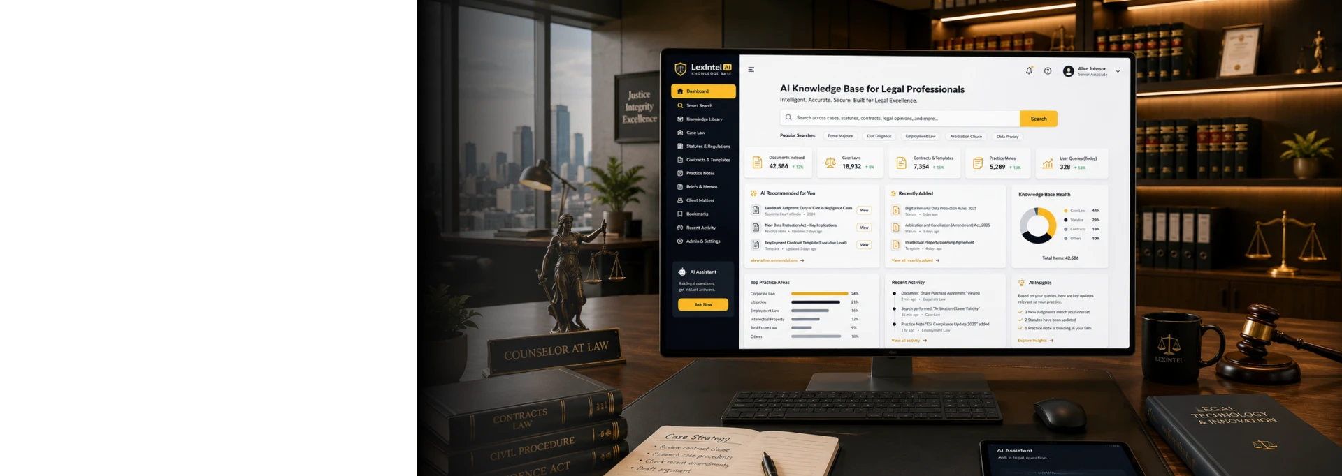 AI Knowledge Base Solutions for Legal Tech Firms