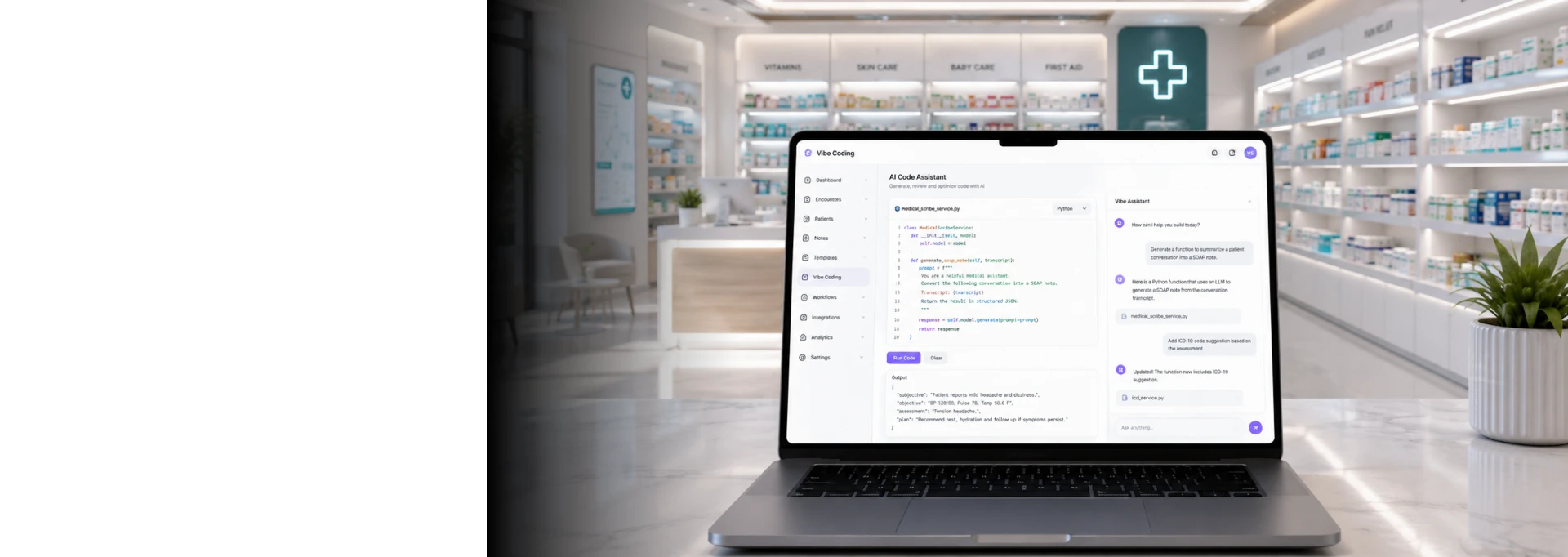 AI Medical Scribe Platform Built with Vibe Coding