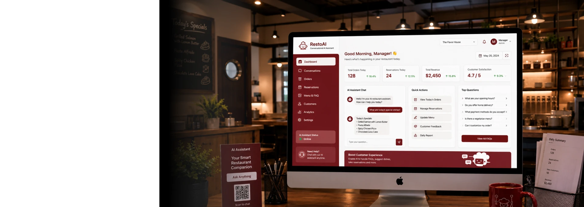 Conversational AI Assistant For Restaurants