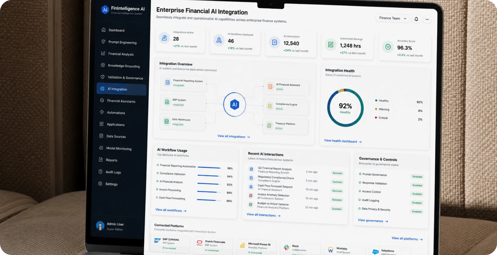 Enterprise Financial AI Integration