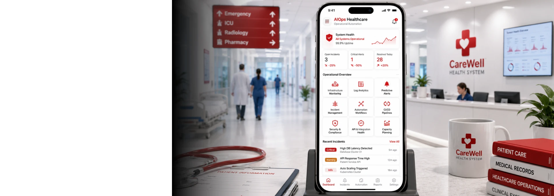 Healthcare Operational Automation with AIOps