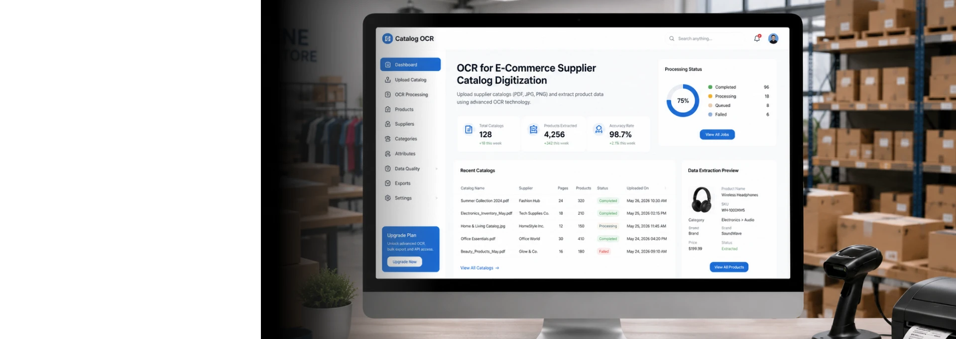 OCR for E-Commerce Supplier Catalog Digitization