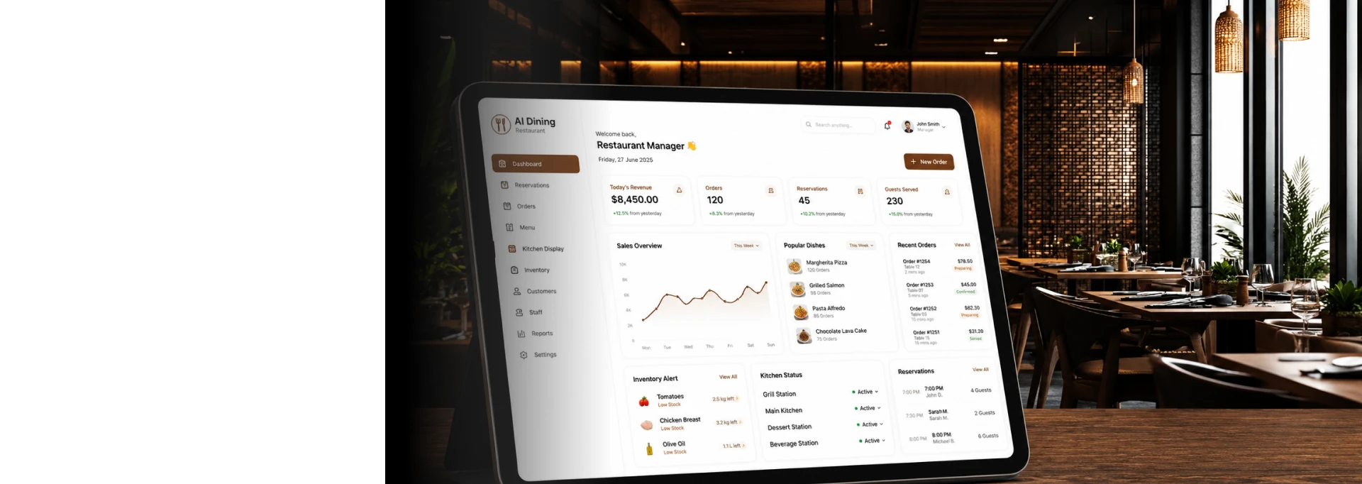 Software Development for AI Dining Platforms
